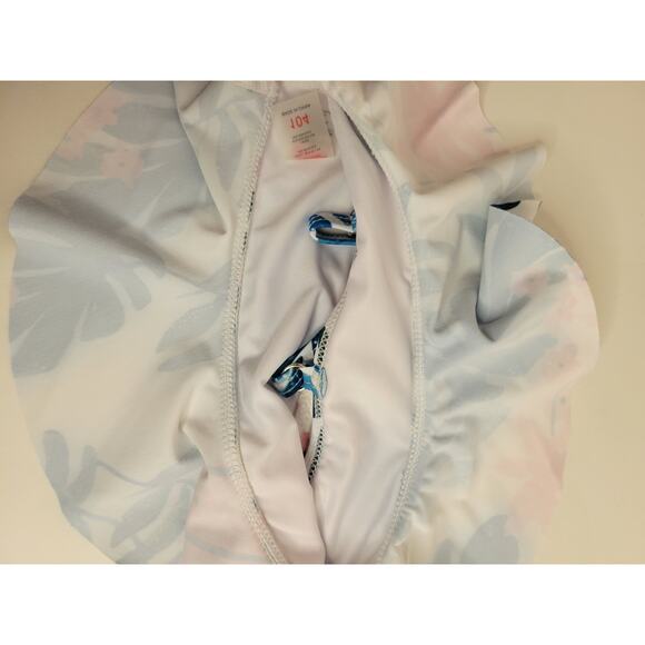 Toddler Girls Swimsuit Floral High Waist Bathing Suit Falbala Bikini Swimwear 2T - Picture 6 of 12